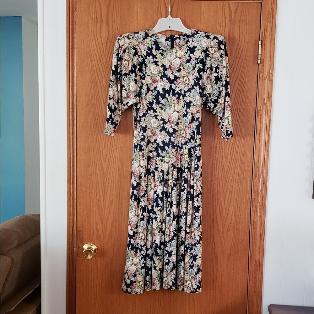 EUC Paquette Petite Floral Dress Sz 4
